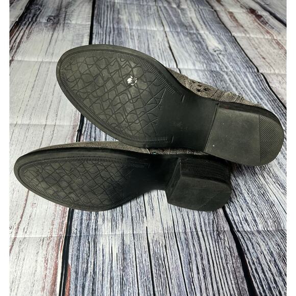 Women's Grey Booties, 7.5, Zipper, Not Rated, Block Heel, Round Toe, Gray - Picture 6 of 9